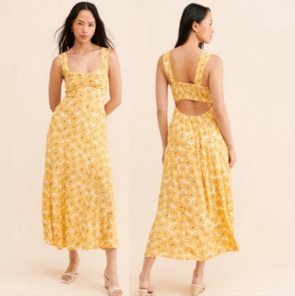 Free People Rosalee Midi Dress - Picture 1 of 7